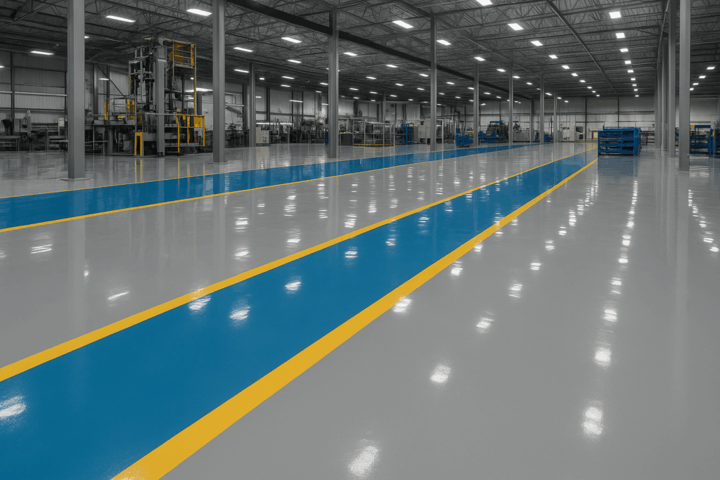 Industrial epoxy flooring